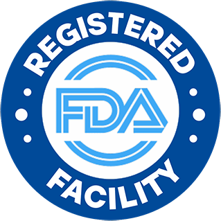 Made in an FDA-registered facility